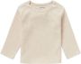Noppies baby gemÃªleerde ribgebreide longsleeve Natal met katoen beige melange 44 - Thumbnail 1