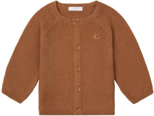 Noppies baby vest Naga van katoen bruin Effen 50