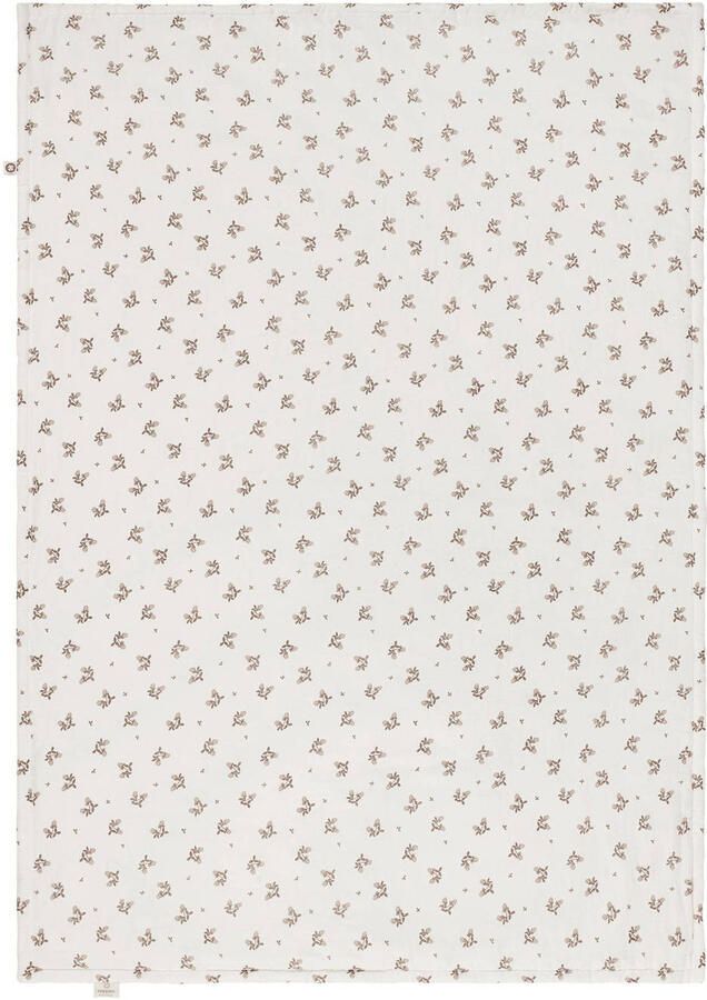 Noppies Baby Comfort Blooming Clover reversible baby ledikantdeken 100x140 cm Jet Stream Babydeken Wit - Foto 3