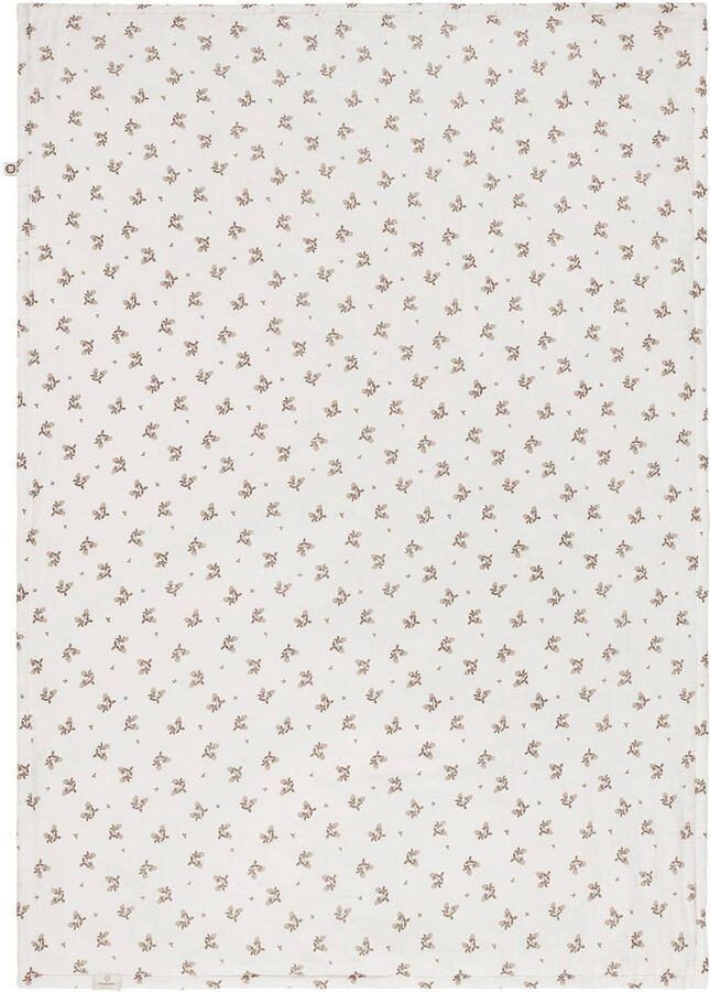 Noppies Baby Comfort Blooming Clover reversible baby wiegdeken 75x100 cm Jet Stream Babydeken Ecru - Foto 2