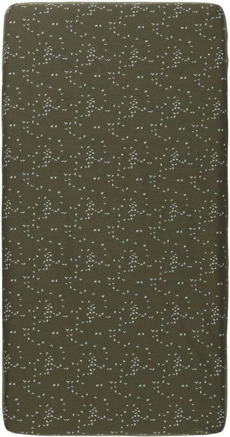 Noppies Baby Comfort Botanical poplin wieg hoeslaken Beetle Groen Bloe - Foto 3