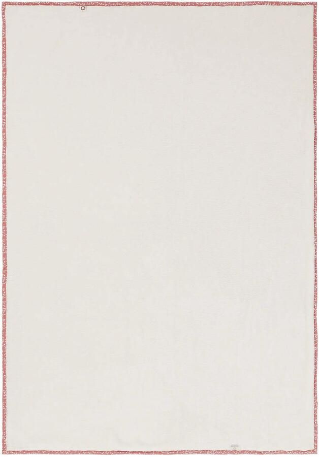 Noppies Baby Comfort Teddy Fancy Dot jersey reversible baby ledikantdeken 100x140 cm Brick Dust Babydeken Roze - Foto 3