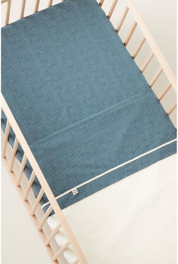 Noppies Baby Comfort Tiny Dot poplin ledikant hoeslaken Stargazer Blauw - Foto 2