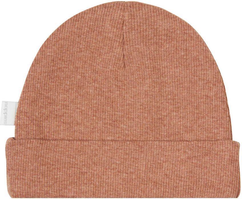 Noppies Nevel muts oudroze Katoen Effen 50 56