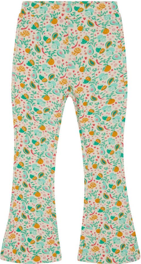 Noppies kids flared legging groen oranje
