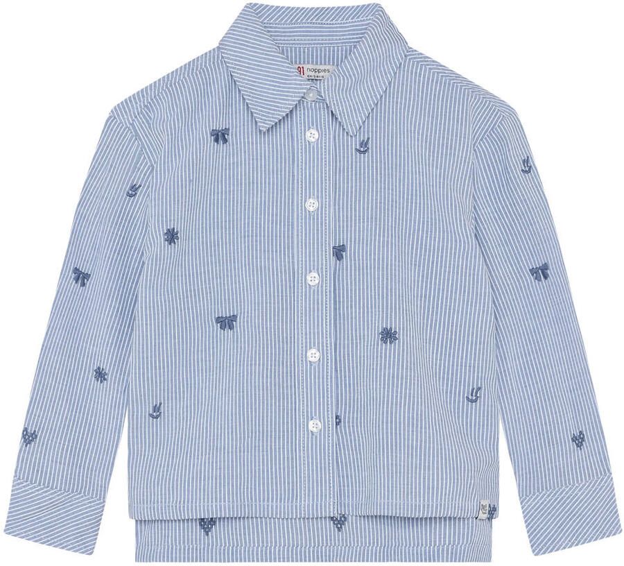 Noppies kids gestreepte blouse blauw