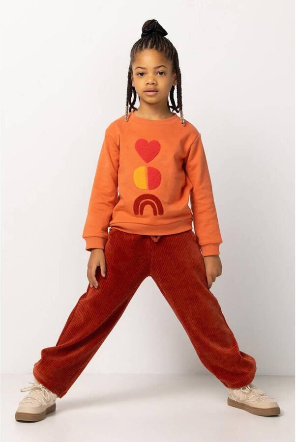 Noppies kids sweater koraalrood