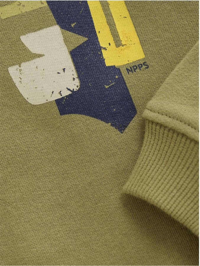 Noppies kids sweater met backprint groen - Foto 2