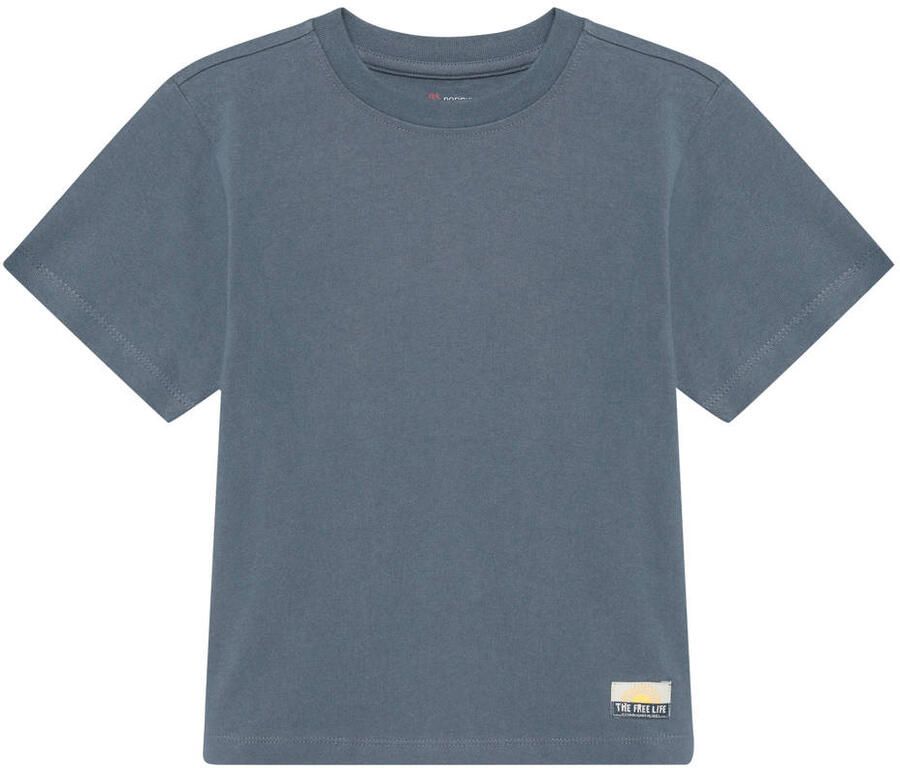 Noppies kids T-shirt met backprint donkerblauw