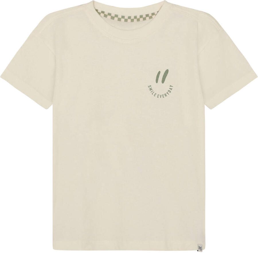 Noppies kids T-shirt met backprint ecru