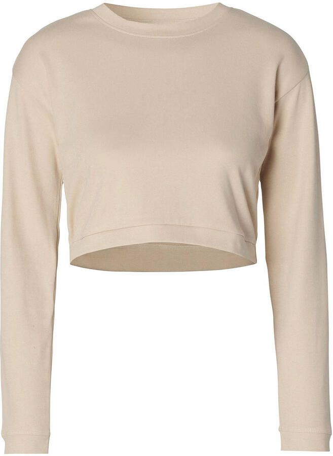Noppies maternity crop zwangerschaps- en voedingstop Leela beige