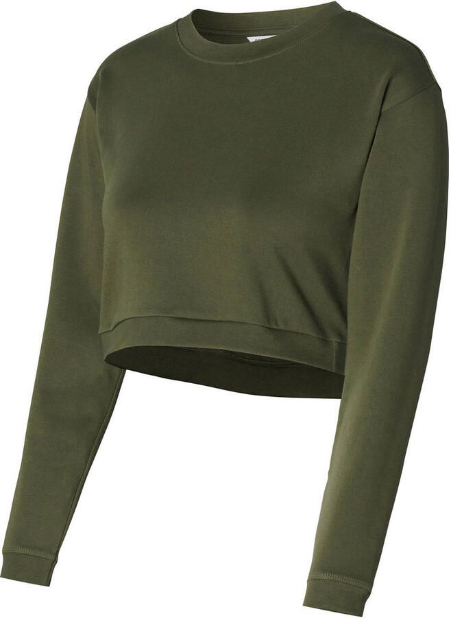 Noppies maternity crop zwangerschaps- en voedingstop Leela groen