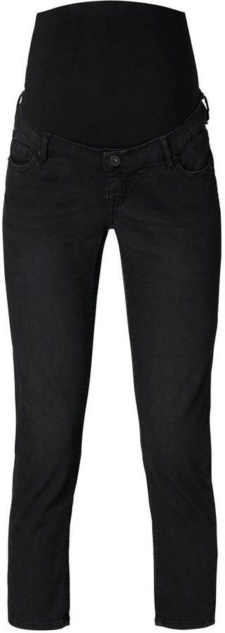 Noppies cropped zwangerschaps slim fit jeans Mila black dark wash Zwart Dames Denim 32 - Foto 3