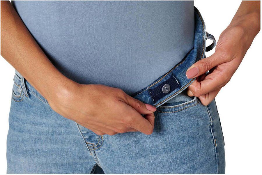 Noppies cropped zwangerschaps slim fit jeans Mila vintage blue Blauw Dames Denim 26 - Foto 2