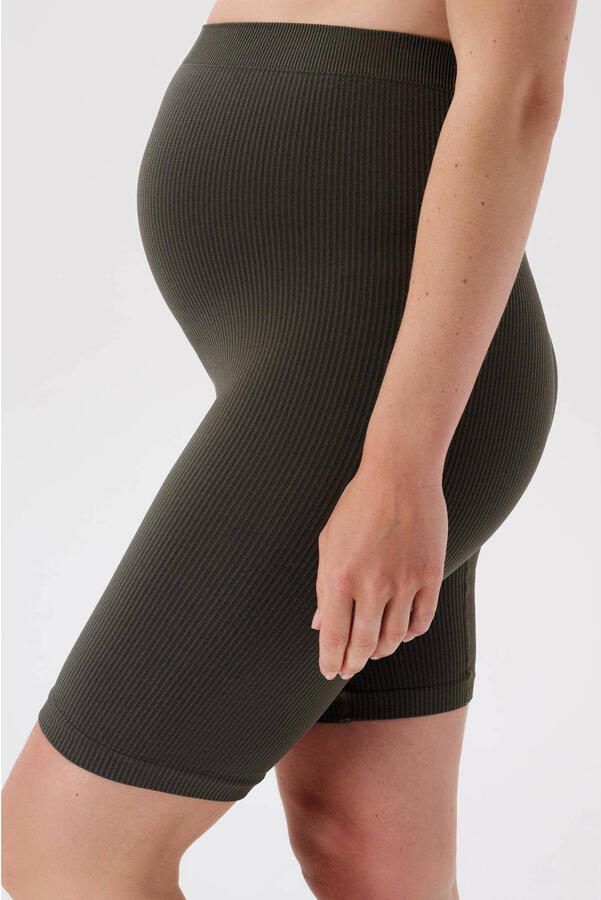Noppies high waist skinny cycling short Nais olijfgroen Korte broek Dames Polyamide XL XXL