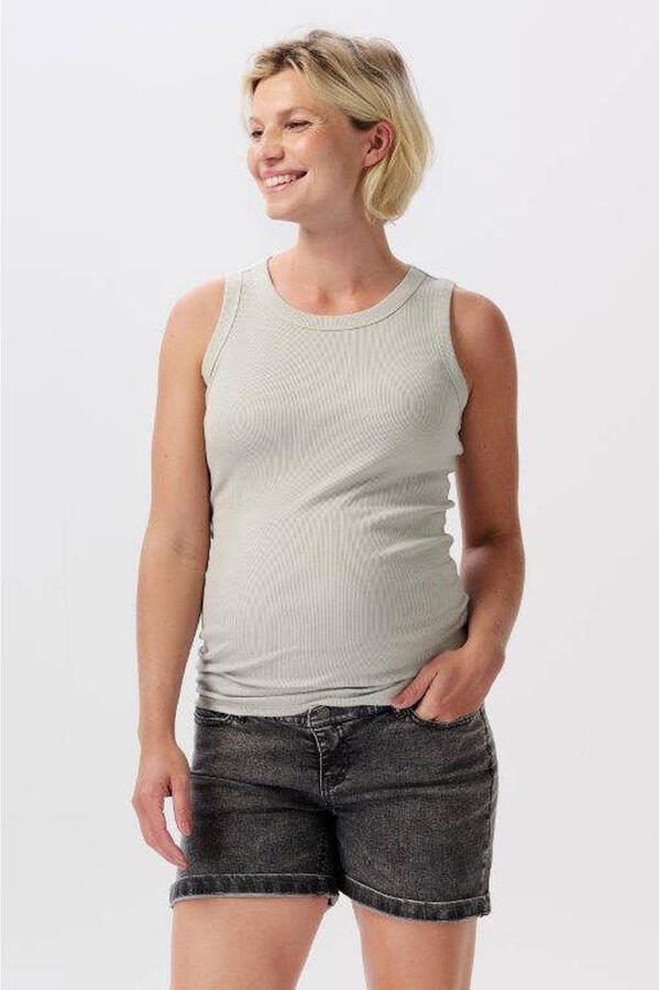 Noppies maternity regular fit short Jamie grey denim