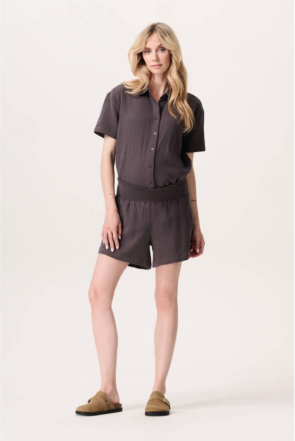 Noppies maternity regular waist zwangerschaps casual short bruin
