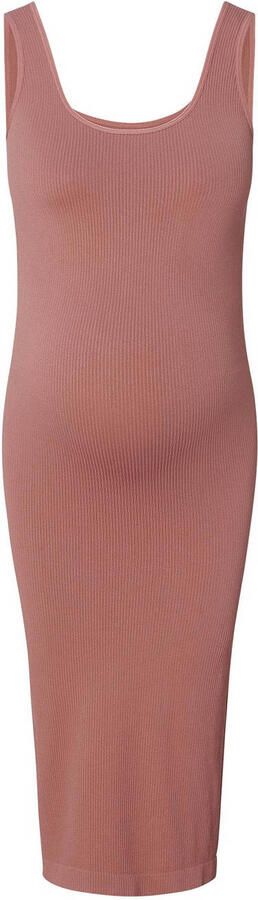 Noppies ribgebreide zwangerschapsjurk Noemi oudroze Dames Polyamide Ronde hals XL XXL