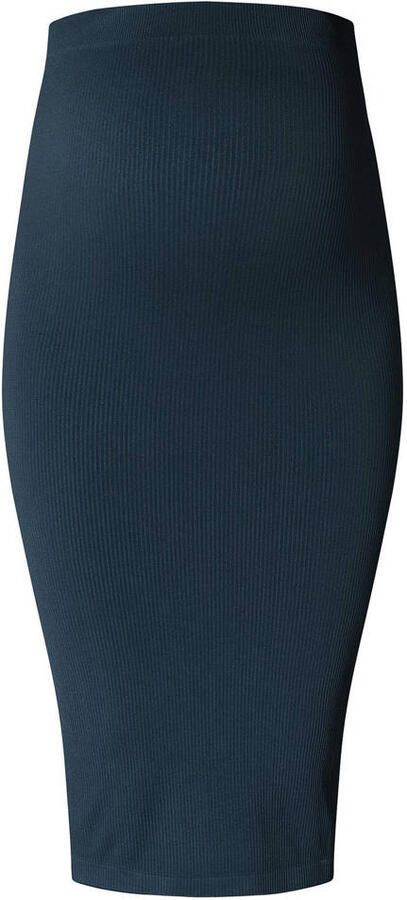 Noppies ribgebreide zwangerschapsrok Ema donkerblauw Dames Polyamide Effen XL XXL