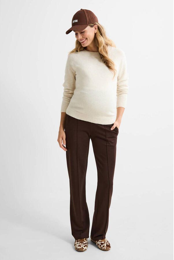 Noppies straight fit broek Eilia donkerbruin Dames Viscose Effen XXL - Foto 2