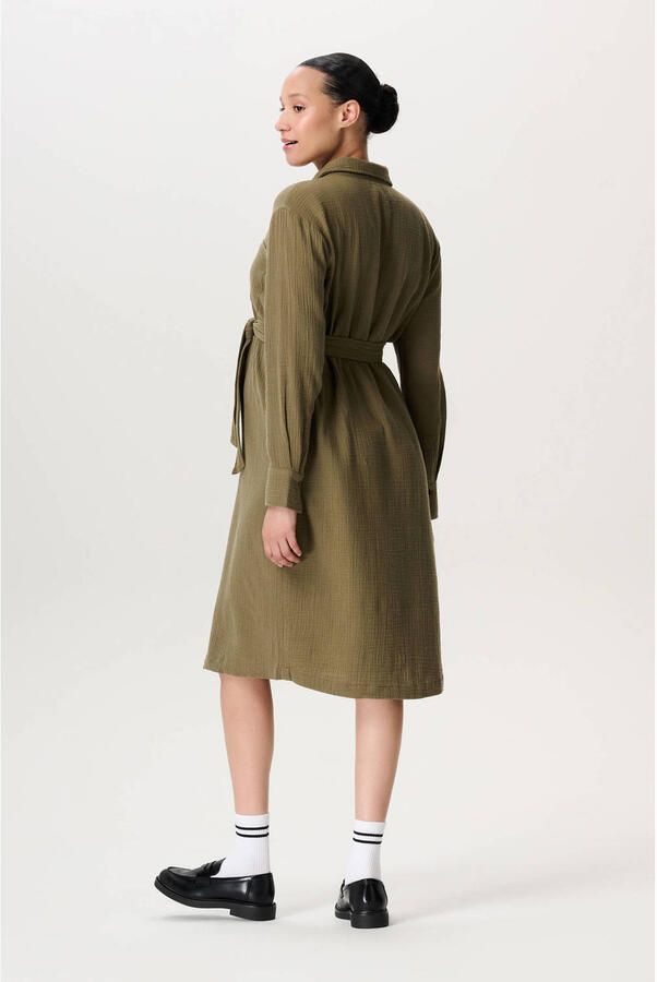 Noppies maternity zwangerschaps blousejurk olijfgroen - Foto 2