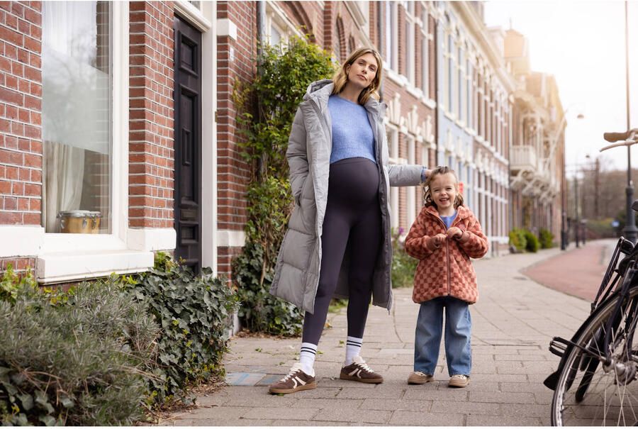 Noppies maternity zwangerschaps cropped trui blauw gebreid - Foto 2