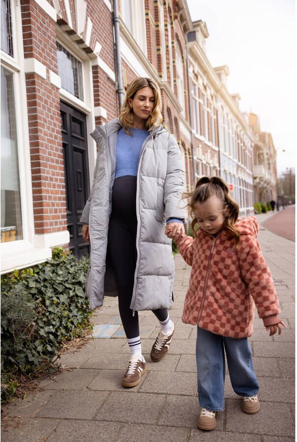 Noppies maternity zwangerschaps cropped trui blauw gebreid - Foto 3