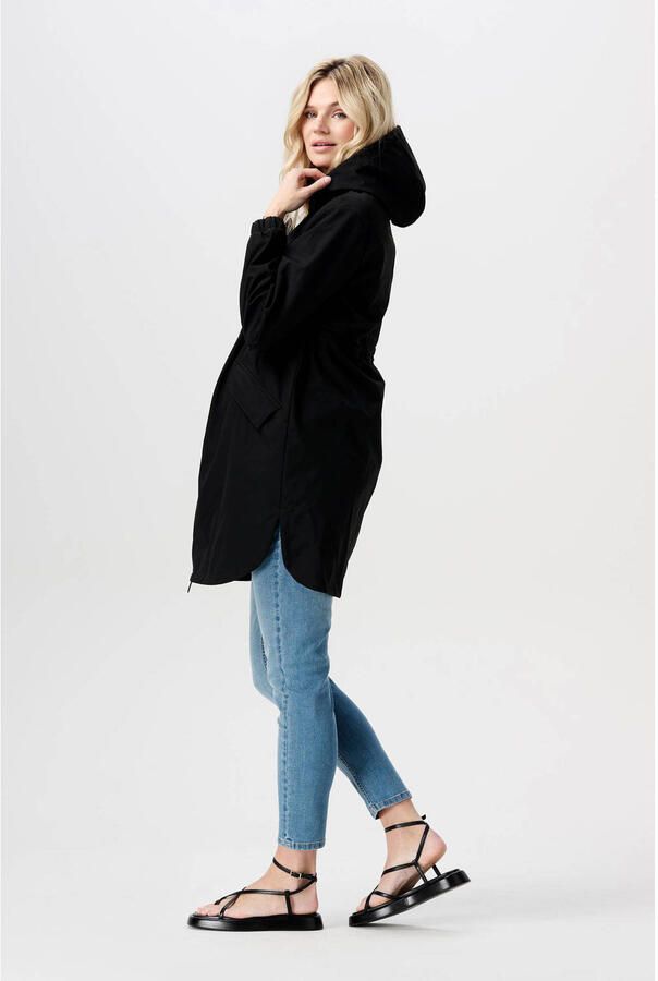 Noppies jas Rey zwart Dames Polyester Capuchon Effen XXL
