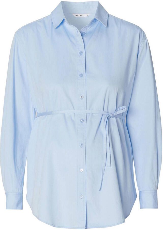 Noppies maternity zwangerschaps- en voedings blouse blauw - Foto 2