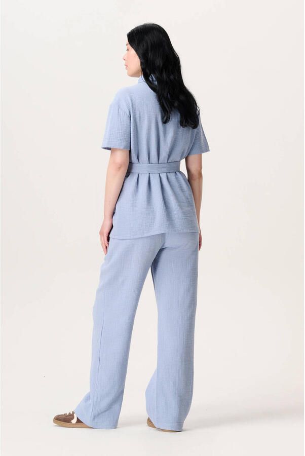 Noppies maternity regular waist zwangerschaps casual broek lichtblauw - Foto 2