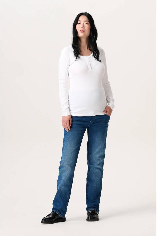 Noppies maternity zwangerschaps- en voedings longsleeve wit - Foto 3