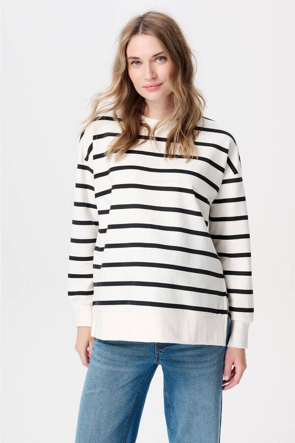 Noppies maternity zwangerschaps- en voedings sweater ecru