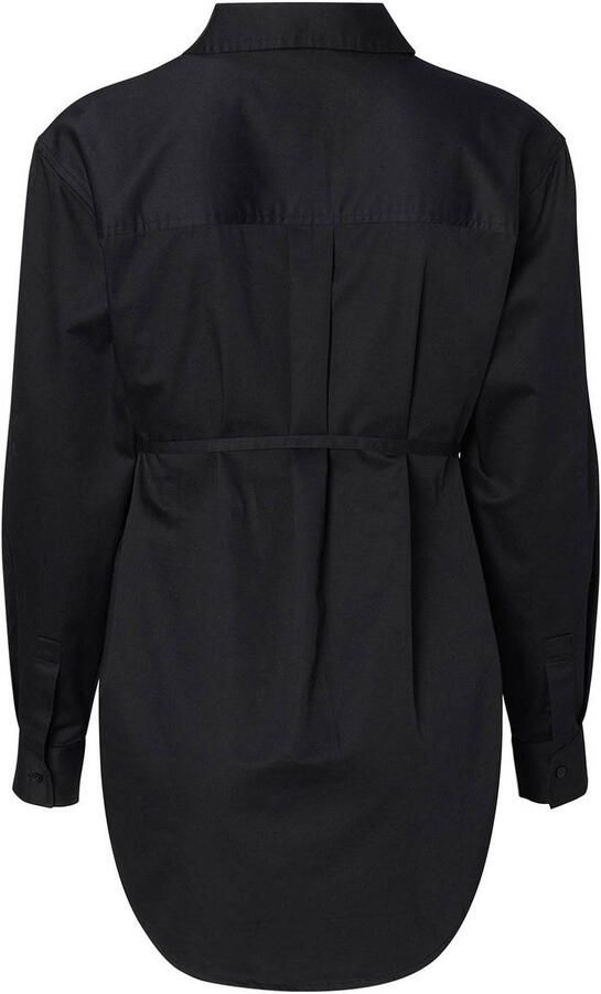 Noppies zwangerschaps- en voedingsblouse Arles zwart Top Dames Katoen Klassieke kraag XXL