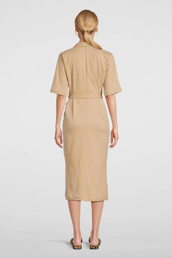 Noppies zwangerschaps- en voedingsjurk Katarina zand Beige Dames Katoen Klassieke kraag XXL - Foto 4