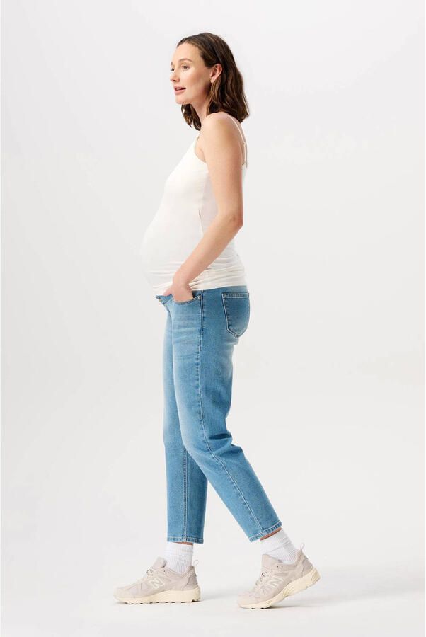 Noppies zwangerschaps mom jeans Azua vintage blue Blauw Dames Stretchdenim 28