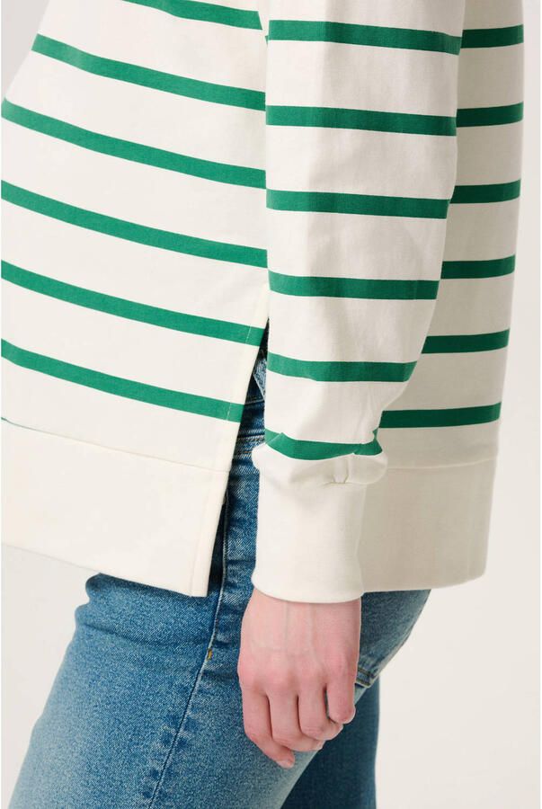 Noppies maternity zwangerschaps gestreepte sweater groen - Foto 2