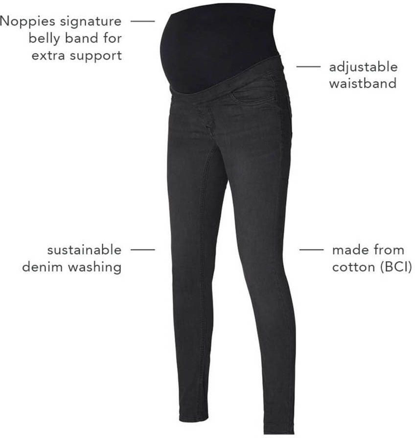Noppies maternity zwangerschaps jegging Ella black denim