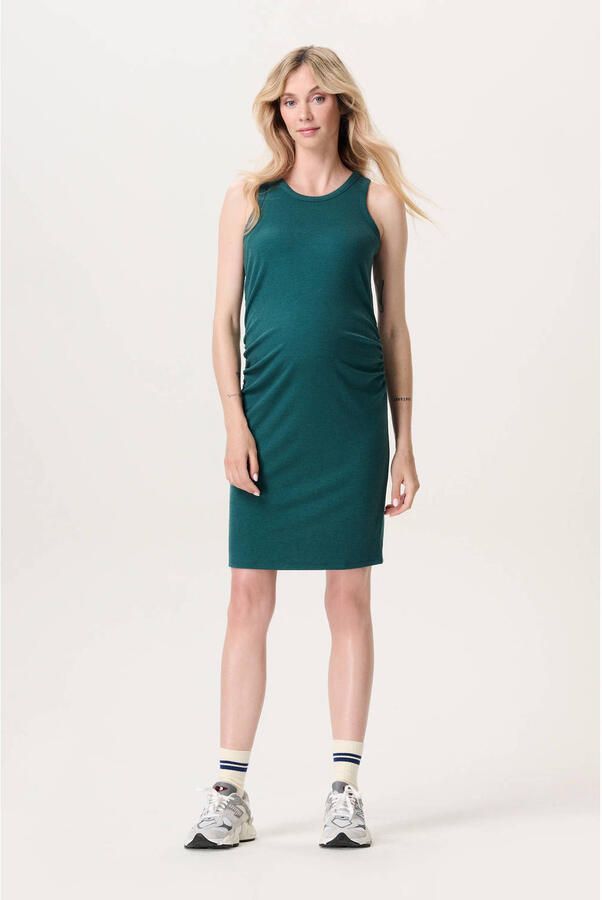 Noppies maternity zwangerschaps midi jurk groen