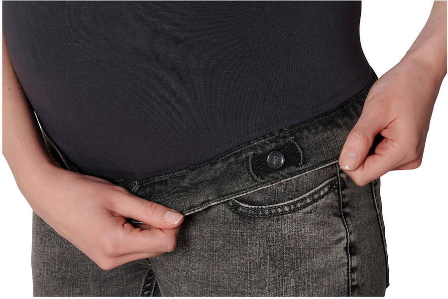 Noppies zwangerschaps skinny jeans Avi grey denim Grijs Dames Stretchdenim 28 - Foto 3