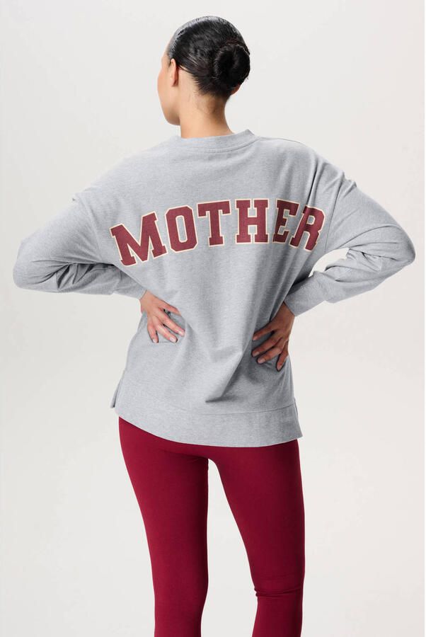 Noppies maternity zwangerschaps sweater met backprint grijs - Foto 2