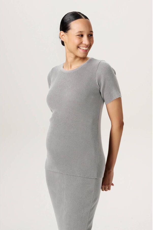 Noppies maternity zwangerschaps T-shirt grijs
