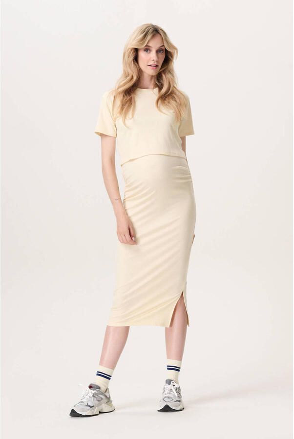 Noppies maternity zwangerschaps T-shirt lichtgeel - Foto 2