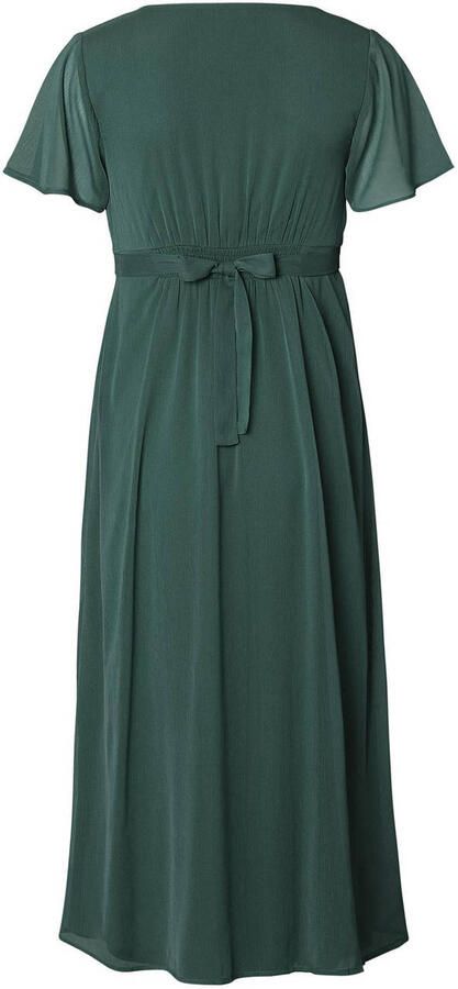 Noppies maternity zwangerschapsjurk Amelie van polyester dennengroen