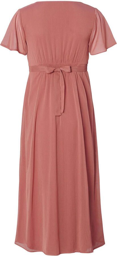 Noppies maternity zwangerschapsjurk Amelie van polyester oudroze
