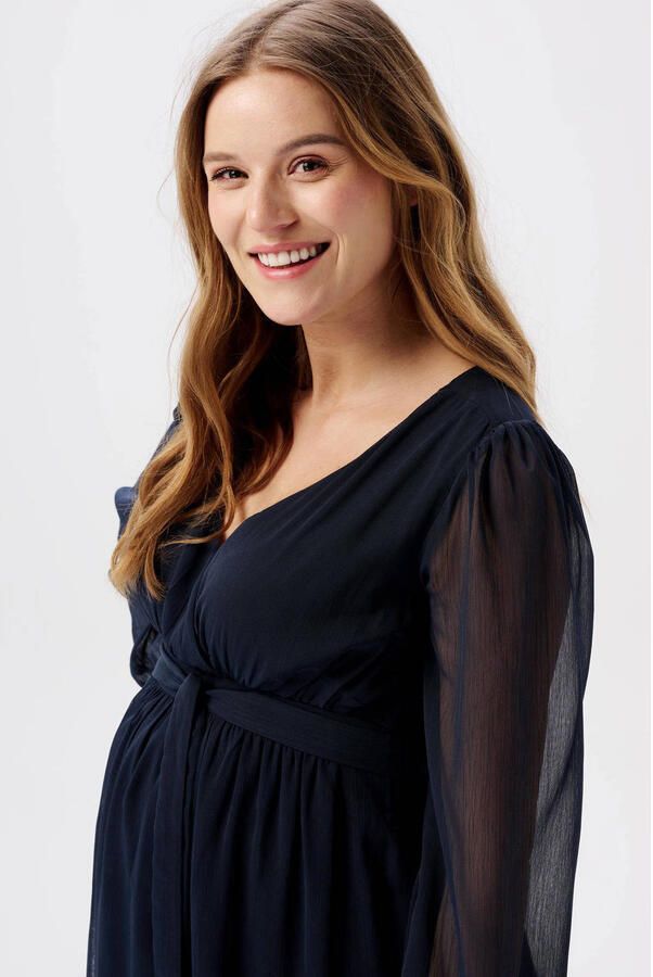 Noppies maternity zwangerschapsjurk Jaya van polyester donkerblauw - Foto 2