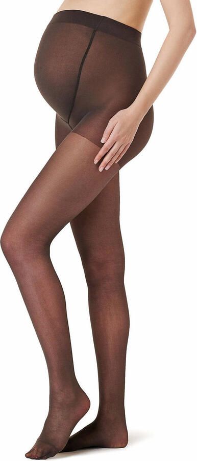 Noppies zwangerschapspanty 20 Denier set van 2 nearly black Zwart Dames Polyamide L XL - Foto 2