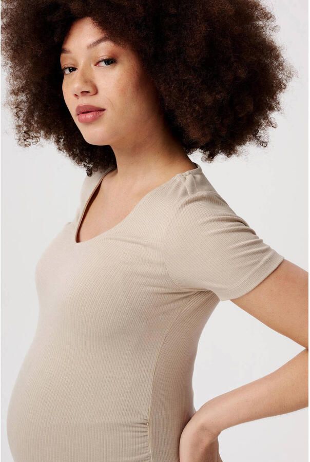 Noppies zwangerschapsshirt Jadie zand Top Beige Dames Polyester V-hals XXL - Foto 2