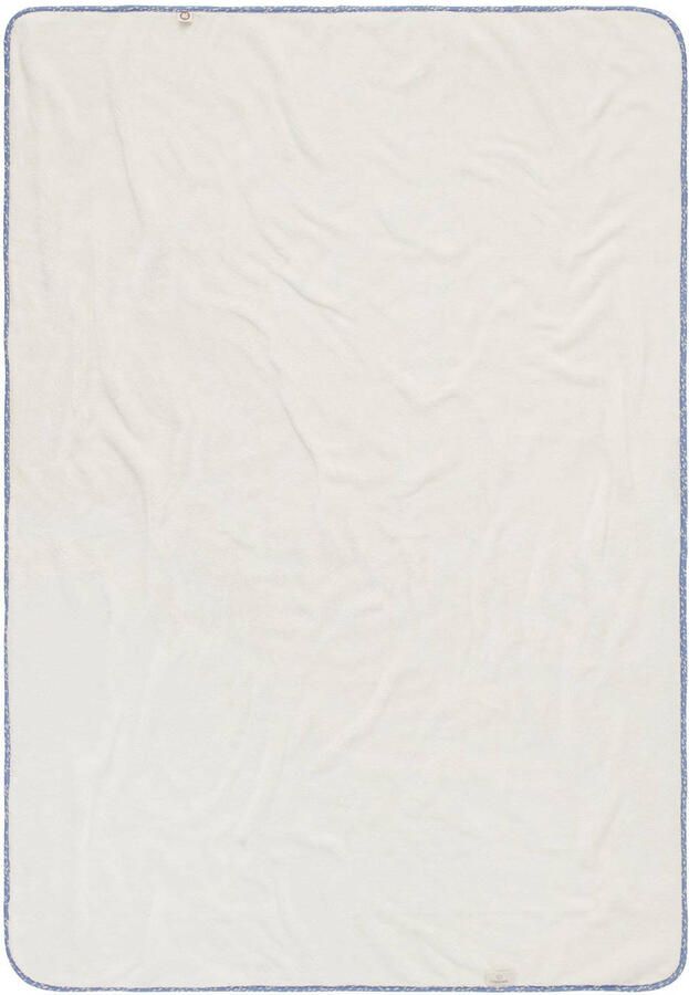 Noppies Teddy Fancy Dot reversible ledikantdeken teddy 100x140 cm Colony Blue Babydeken Blauw - Foto 3