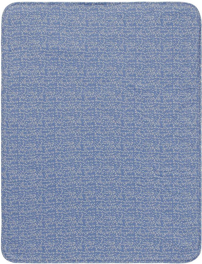 Noppies Teddy Fancy Dot reversible wiegdeken teddy75x100 cm Colony Blue Babydeken Blauw - Foto 3