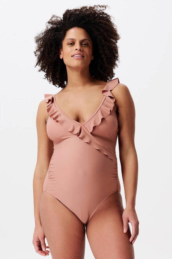 Noppies zwangerschapsbadpak Sima oudroze Dames Polyamide Effen XL XXL - Foto 3
